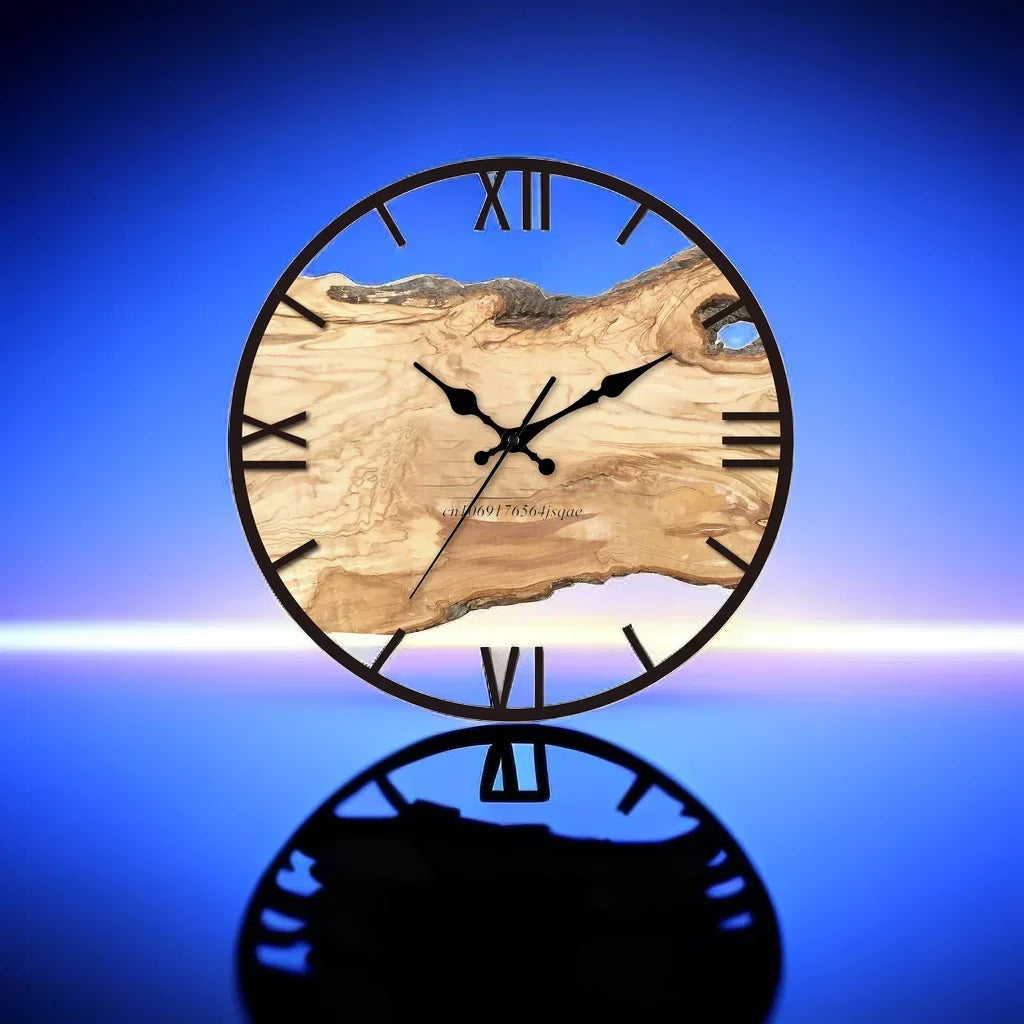 Clear Acrylic Wall Clock, 30 x 30 cm, Silent Movement