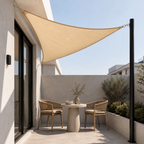 Triangular Waterproof Shade Sail with UV Protection, 3 x 3 x 3m