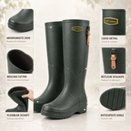 Waterproof Knee High PVC Wellington Boots, Unisex, Sizes 36-44