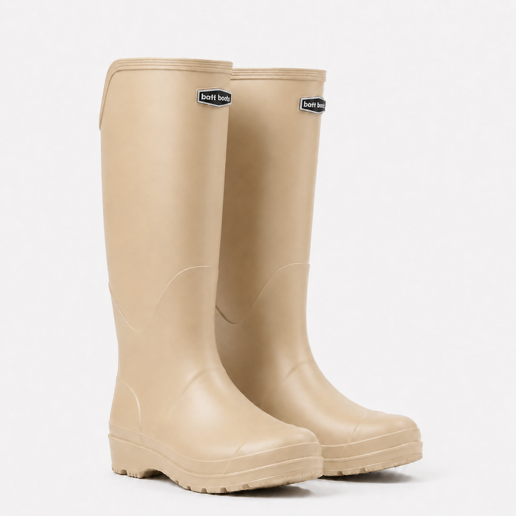 Waterproof Knee High PVC Wellington Boots, Unisex, Sizes 36-44