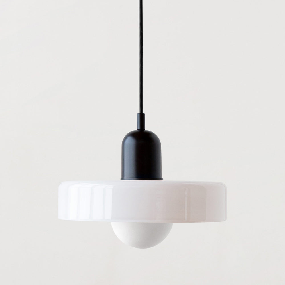 Coloured Glass Pendant Light with E27 Fitting, 2 Sizes