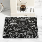Absorbent Non-Slip Coffee Machine Mat, Four Sizes