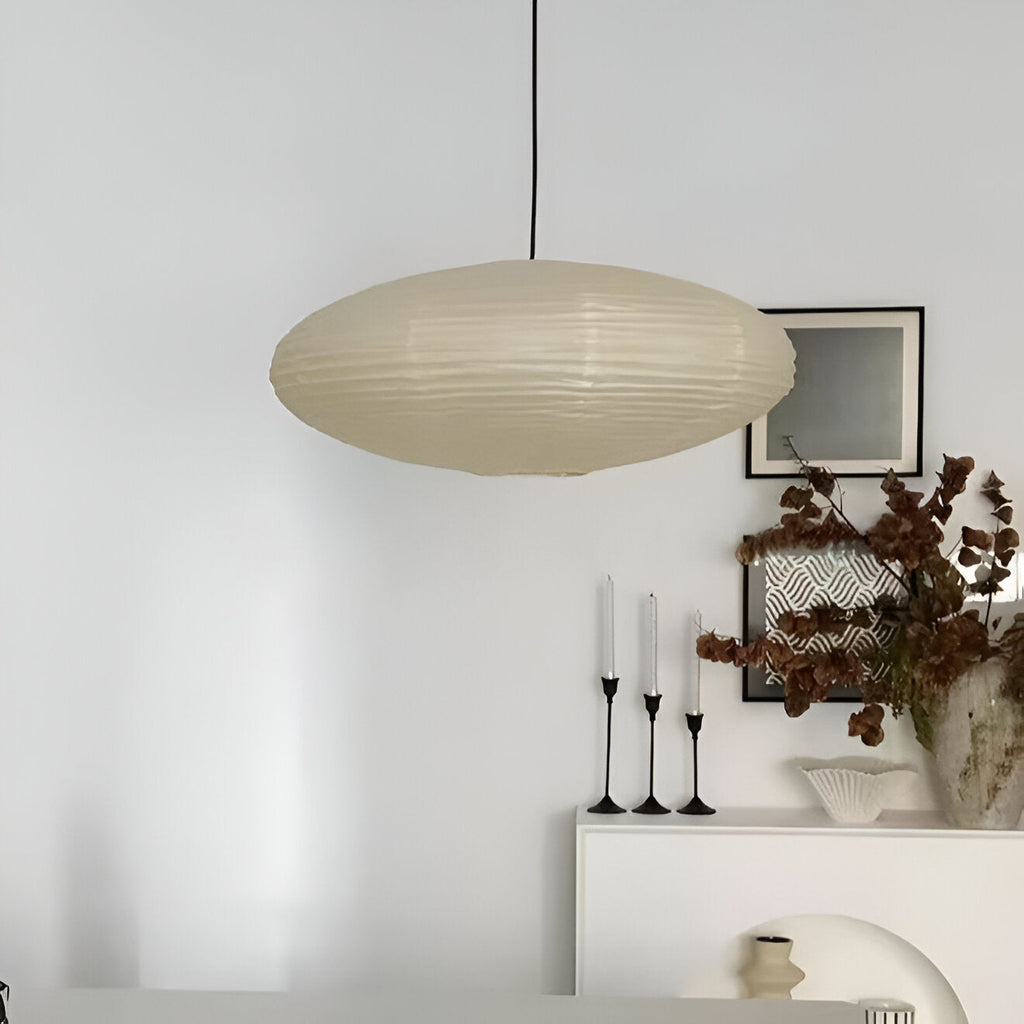 Mulberry Paper Japandi Ceiling Light, 50 or 60cm, LED