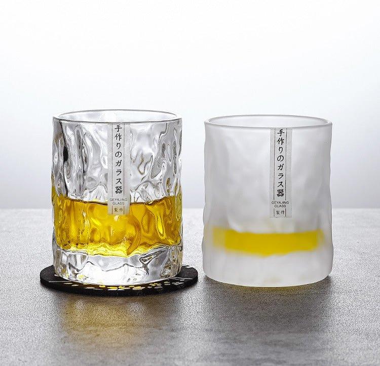 Faceted Crystal Whisky Glass 300ml with Wooden Gift Box