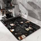 Absorbent Non-Slip Coffee Machine Mat, Four Sizes
