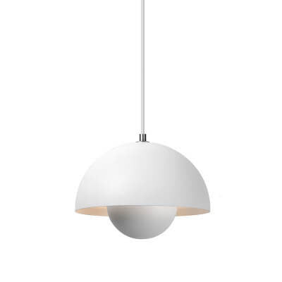 Scandinavian Half-Dome Metal Pendant Light, 1 Light, E27