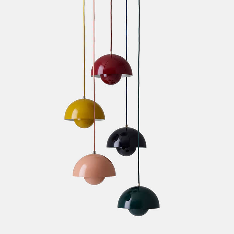 Scandinavian Half-Dome Metal Pendant Light, 1 Light, E27