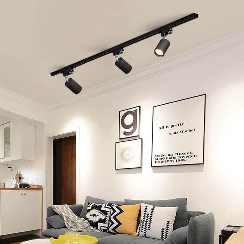 Adjustable Ceiling Track Light with 3, 4 or 5 Spots