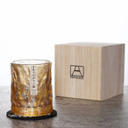 Faceted Crystal Whisky Glass 300ml with Wooden Gift Box
