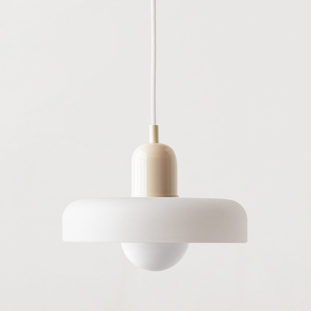 Coloured Glass Pendant Light with E27 Fitting, 2 Sizes