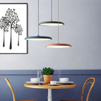 Minimalist Scandi LED Pendant Light, 25 or 40 cm Aluminium