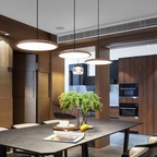 Minimalist Scandi LED Pendant Light, 25 or 40 cm Aluminium