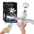 Ceiling Fan with LED Light, 3 Speeds and Remote Control