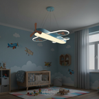 Aeroplane Pendant Light for Kids Rooms, 55 cm, Dimmable LED
