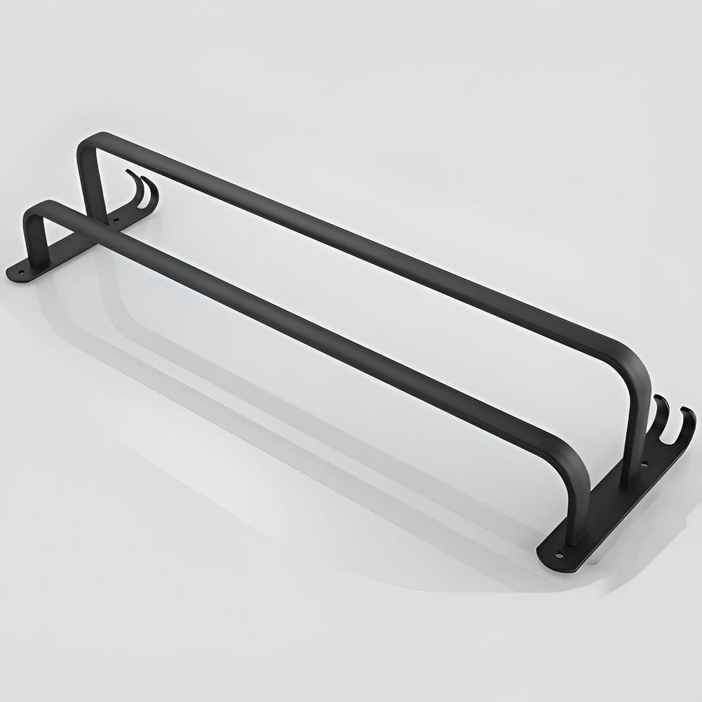Wall Mounted Aluminium Towel Rack, Black, 40 or 60 cm