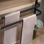 Wall Mounted Aluminium Towel Rack, Black, 40 or 60 cm
