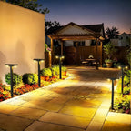Solar Garden Path Lights, Set of 4, IP65, 60 cm Tall