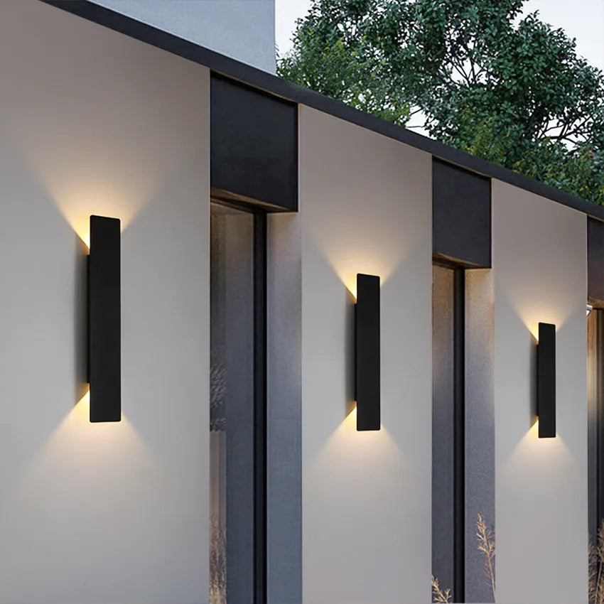Up and Down Outdoor LED Wall Light, IP65 Aluminium