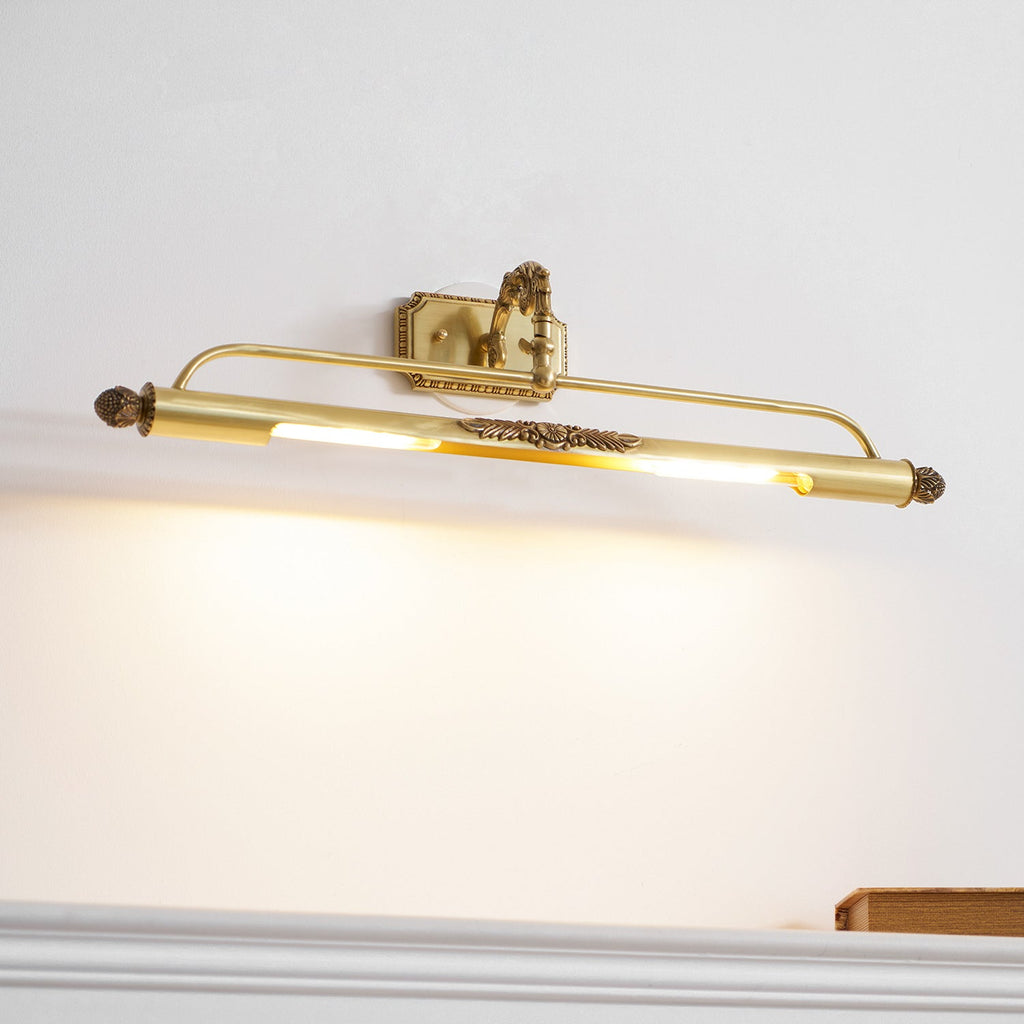 Antique Brass Picture Light for Artwork, E27, Three Lengths