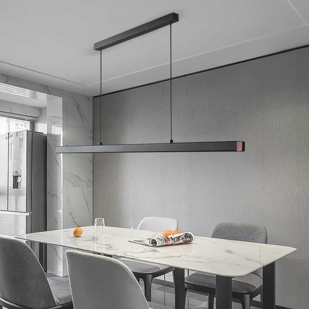 Linear LED Pendant Light, Dimmable Aluminium, 80-200cm