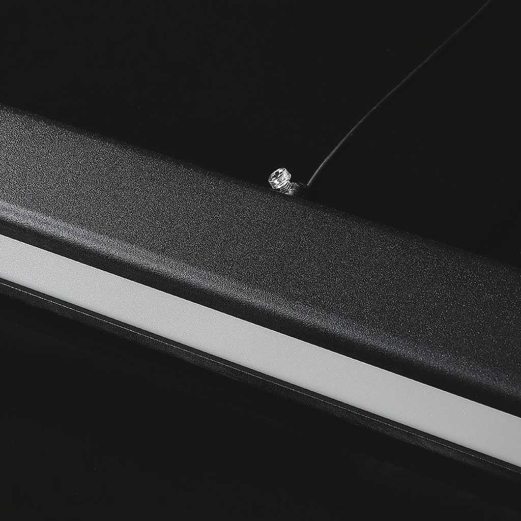 Linear LED Pendant Light, Dimmable Aluminium, 80-200cm