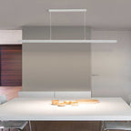 Linear LED Pendant Light, Dimmable Aluminium, 80-200cm