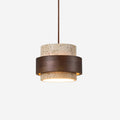 Travertine Stone Pendant Light, 1 to 4 Lights, Warm Glow