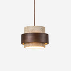 Travertine Stone Pendant Light, 1 to 4 Lights, Warm Glow