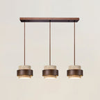 Travertine Stone Pendant Light, 1 to 4 Lights, Warm Glow