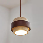Travertine Stone Pendant Light, 1 to 4 Lights, Warm Glow