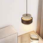 Travertine Stone Pendant Light, 1 to 4 Lights, Warm Glow