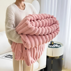 Soft Flannel Throw for Sofa and Bed, Three Sizes