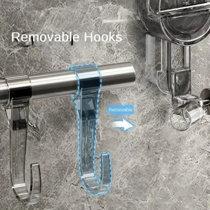 Extendable Towel Rail with Suction Cups, 60-120 cm