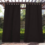 Waterproof Outdoor Curtain Panel with Tab Top, UV Resistant