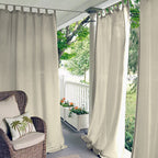 Waterproof Outdoor Curtain Panel with Tab Top, UV Resistant