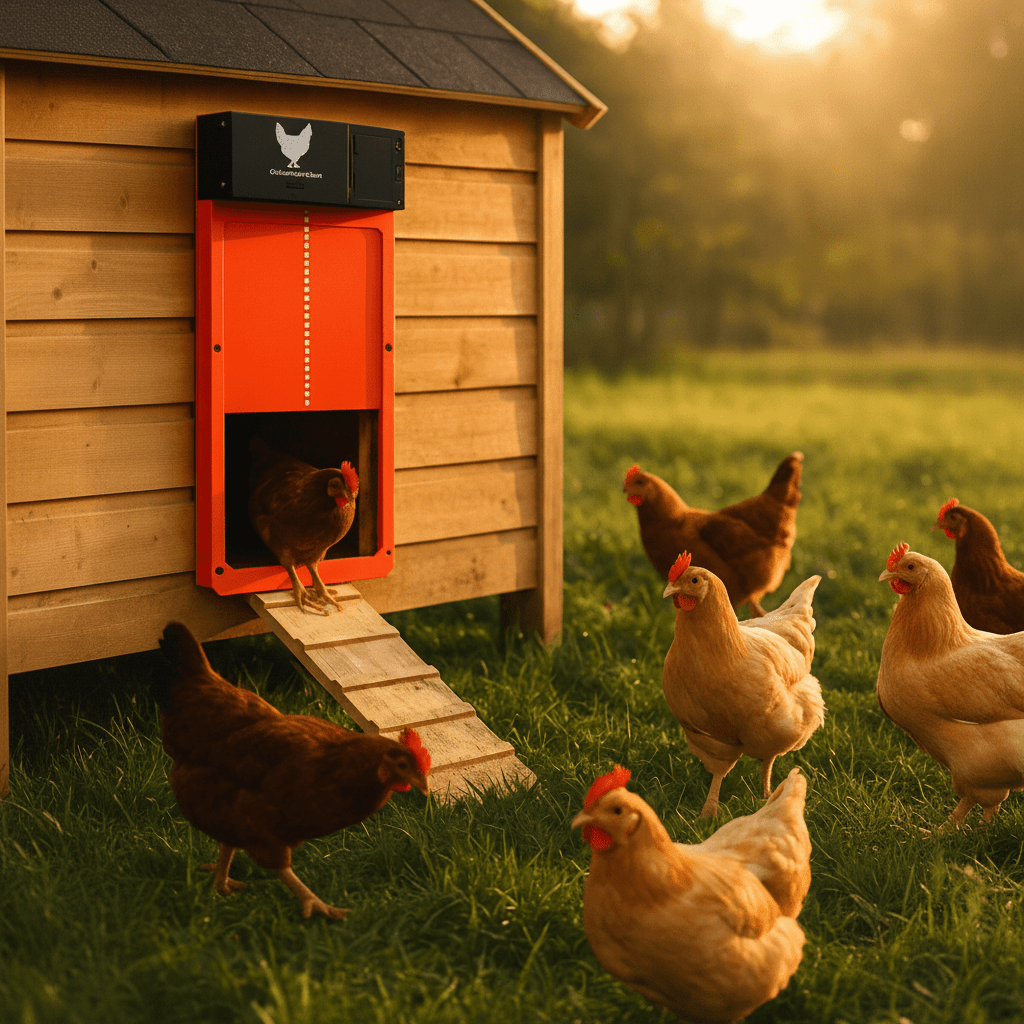 Automatic Chicken Coop Door with Light Sensor, Weatherproof