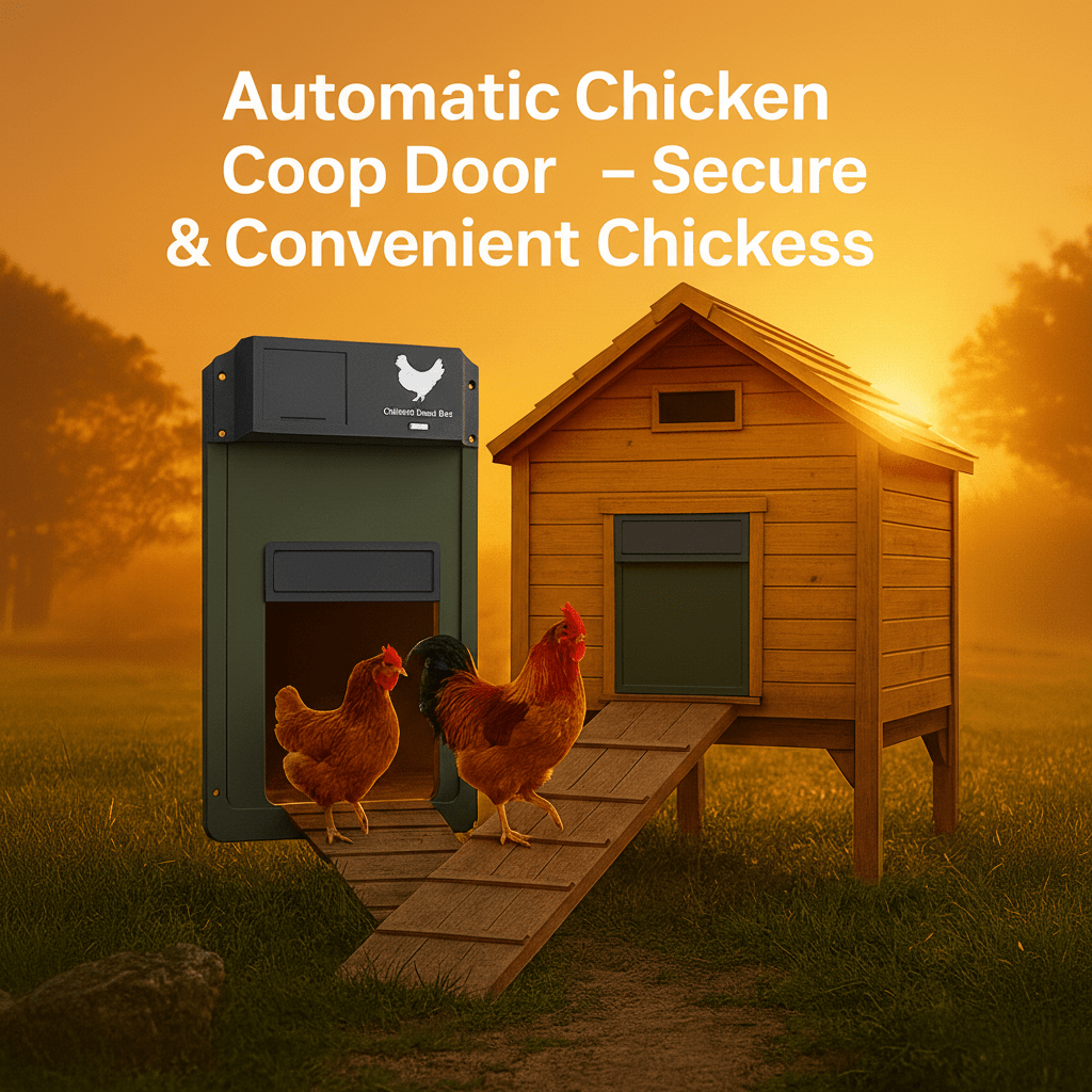 Automatic Chicken Coop Door with Light Sensor, Weatherproof