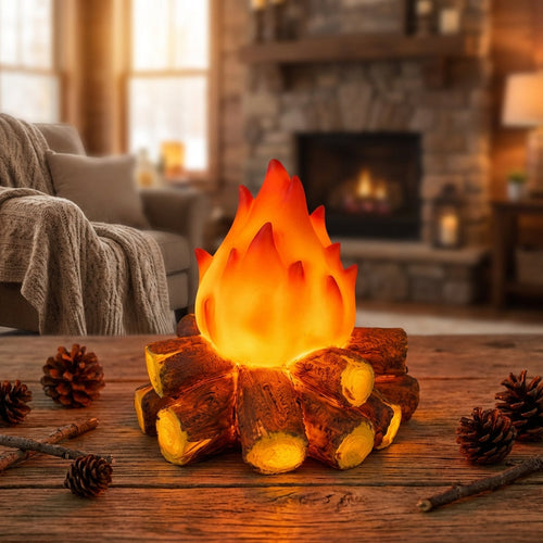 Battery LED Flame Effect Light, Log or Fire Bowl Design