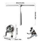 Stainless Steel Shower Squeegee with No-Drill Hanger