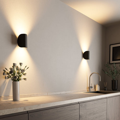 Adjustable Aluminium LED Up Down Wall Light, 3000K Warm White