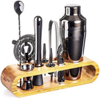10 Piece Stainless Steel Cocktail Set with Stand
