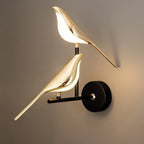 Bird Shaped LED Wall Light in Gold with Rotating Magnetic Head