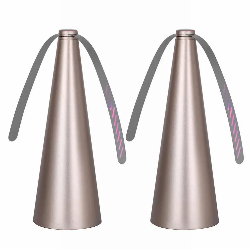 Table Fan with Holographic Blades for Outdoor Dining, USB