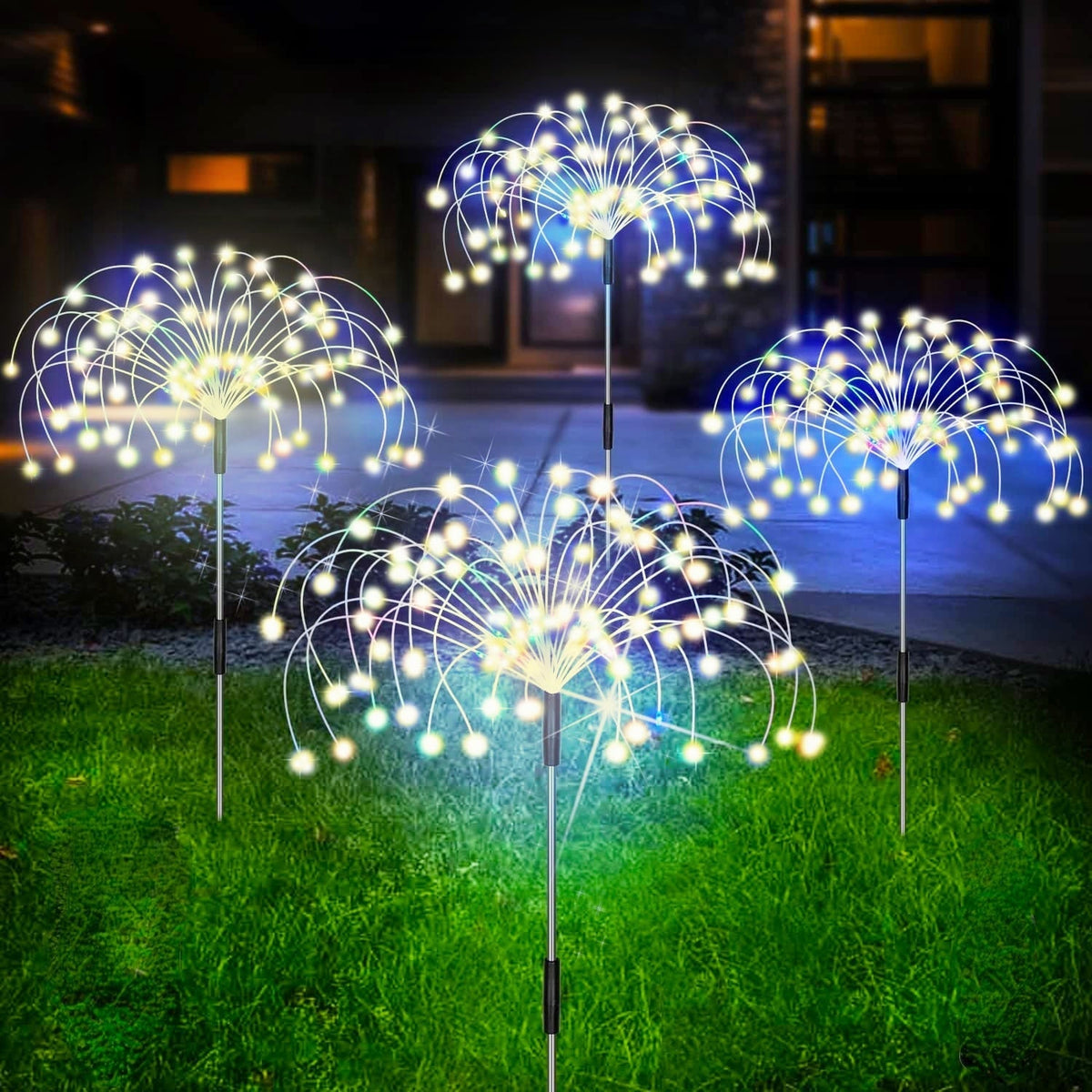 Solar Firework Garden Light, 120 LEDs with 8 Modes, IP65