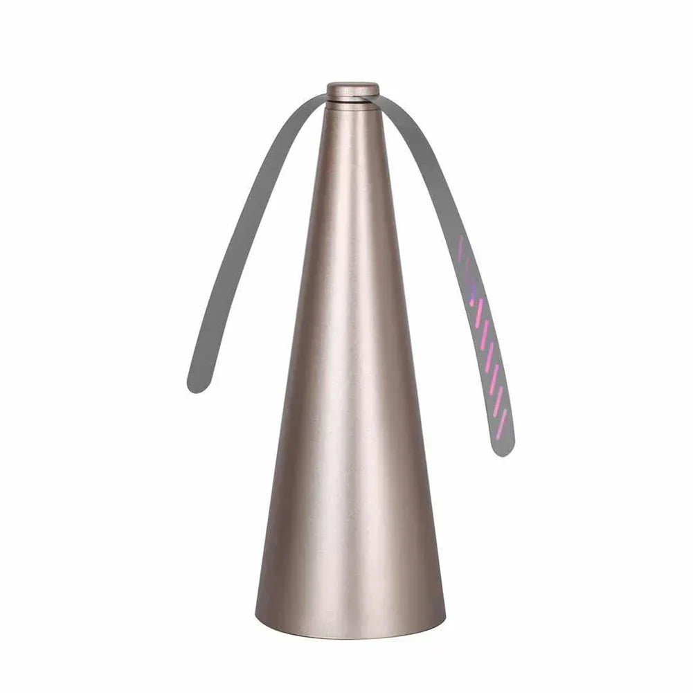 Table Fan with Holographic Blades for Outdoor Dining, USB
