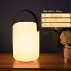 Cordless Outdoor LED Lamp with Remote, Timer and 8 Colours