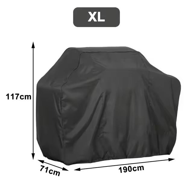 Waterproof BBQ Cover with Drawstring, UV-Resistant, 3 Sizes