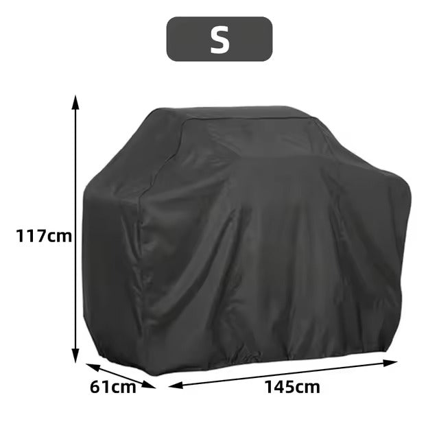 Waterproof BBQ Cover with Drawstring, UV-Resistant, 3 Sizes