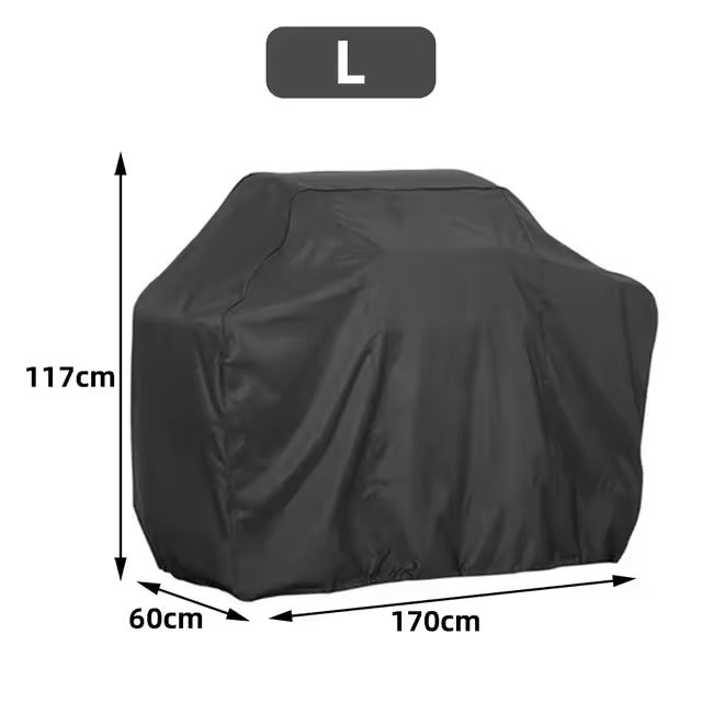 Waterproof BBQ Cover with Drawstring, UV-Resistant, 3 Sizes