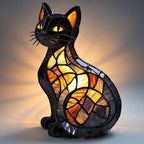 LED Cat Figure Light, Warm White, USB or Battery